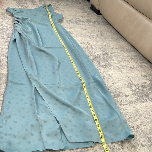 New Favorite Daughter The Singles Table Dress Polka Dot Slate Blue Maxi Sz 2 - Picture 12 of 15